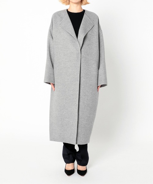 AP STUDIO（エーピーストゥディオ）の「SCENTOF ベーシックコート（ノーカラーコート・レディース・ブラック/グレー・FREE）」の22枚目の写真