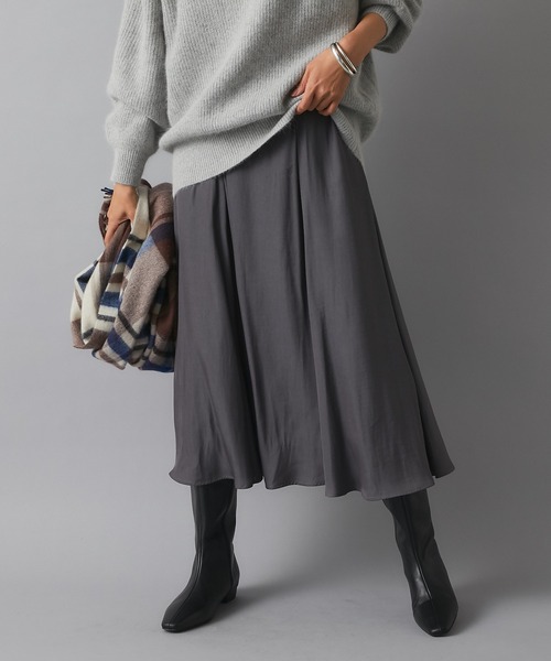RIVE DROITE（リヴドロワ）の「カッセンシャンブレースカート（スカート・レディース・チャコールグレー/バイオレット・FREE）」の11枚目の写真