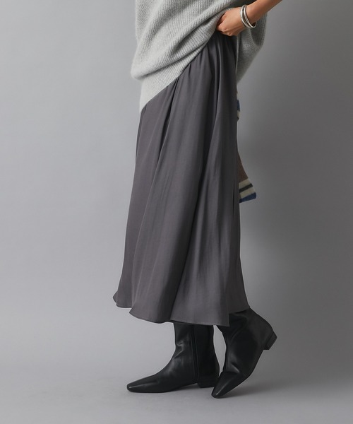 RIVE DROITE（リヴドロワ）の「カッセンシャンブレースカート（スカート・レディース・チャコールグレー/バイオレット・FREE）」の12枚目の写真