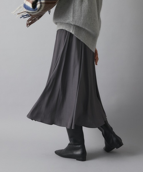 RIVE DROITE（リヴドロワ）の「カッセンシャンブレースカート（スカート・レディース・チャコールグレー/バイオレット・FREE）」の14枚目の写真