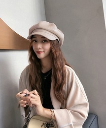 c.u.l（シーユーエル）の「【c.u.l】PUレザーキャスケット cula290（キャスケット・レディース）」