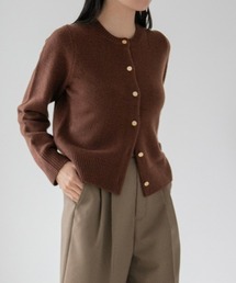 yuw | クルーネックミニニットカーディガン　259100(カーディガン/ボレロ)