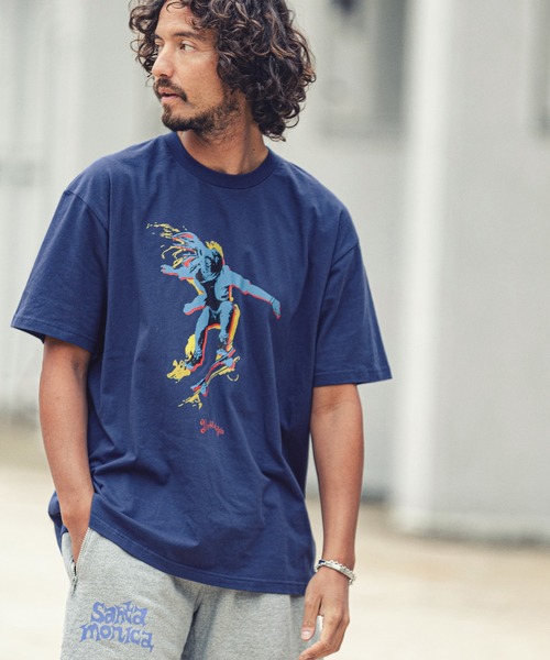 MARBLES(マーブルズ)の「mt7555-STANDARD TEE (SKATE) Tシャツ(Tシャツ/カットソー・メンズ・ホワイト/ネイビー/ブラック・L/XL/S/M)」の1枚目の写真