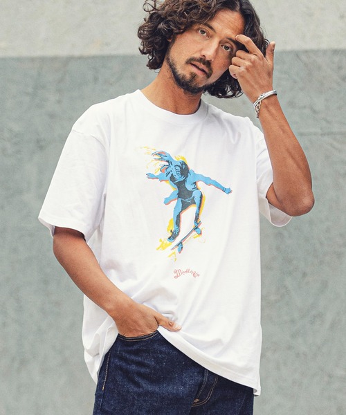 MARBLES(マーブルズ)の「mt7555-STANDARD TEE (SKATE) Tシャツ(Tシャツ/カットソー・メンズ・ホワイト/ネイビー/ブラック・L/XL/S/M)」の13枚目の写真