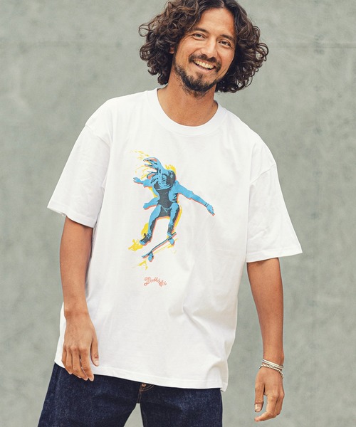 MARBLES(マーブルズ)の「mt7555-STANDARD TEE (SKATE) Tシャツ(Tシャツ/カットソー・メンズ・ホワイト/ネイビー/ブラック・L/XL/S/M)」の14枚目の写真