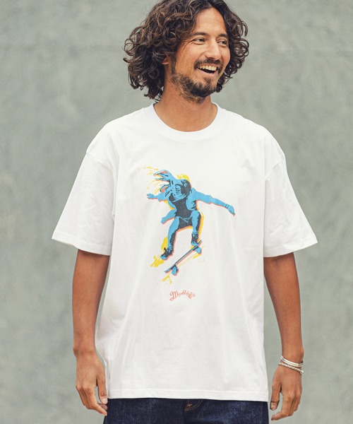 MARBLES(マーブルズ)の「mt7555-STANDARD TEE (SKATE) Tシャツ(Tシャツ/カットソー・メンズ・ホワイト/ネイビー/ブラック・L/XL/S/M)」の15枚目の写真