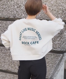 裏起毛アーチロゴショートスウェット