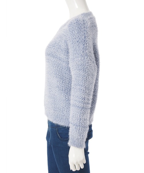 fifth（フィフス）の「モールヤーンシャギーニット（ニット/セーター・レディース・ホワイト/ブルー/グリーン・MEDIUM）」の6枚目の写真