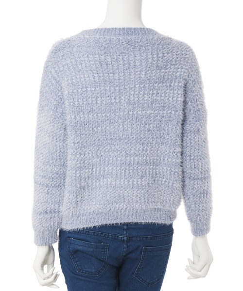 fifth（フィフス）の「モールヤーンシャギーニット（ニット/セーター・レディース・ホワイト/ブルー/グリーン・MEDIUM）」の7枚目の写真