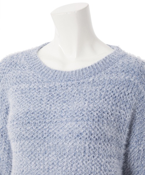 fifth（フィフス）の「モールヤーンシャギーニット（ニット/セーター・レディース・ホワイト/ブルー/グリーン・MEDIUM）」の8枚目の写真