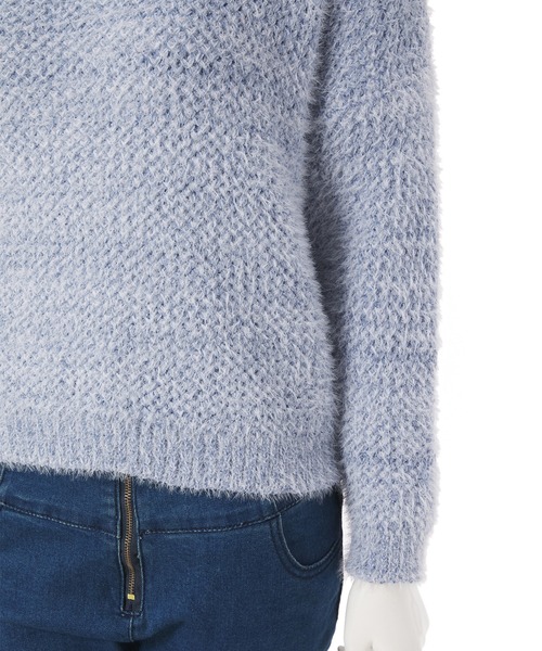 fifth（フィフス）の「モールヤーンシャギーニット（ニット/セーター・レディース・ホワイト/ブルー/グリーン・MEDIUM）」の9枚目の写真