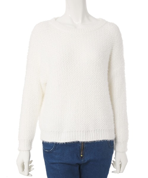 fifth（フィフス）の「モールヤーンシャギーニット（ニット/セーター・レディース・ホワイト/ブルー/グリーン・MEDIUM）」の11枚目の写真