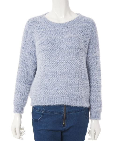 fifth（フィフス）の「モールヤーンシャギーニット（ニット/セーター・レディース・ホワイト/ブルー/グリーン・MEDIUM）」の12枚目の写真