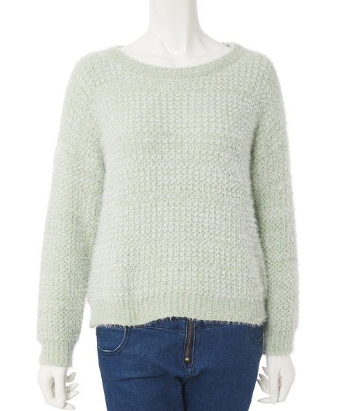 fifth（フィフス）の「モールヤーンシャギーニット（ニット/セーター・レディース・ホワイト/ブルー/グリーン・MEDIUM）」の13枚目の写真