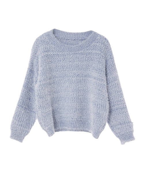 fifth（フィフス）の「モールヤーンシャギーニット（ニット/セーター・レディース・ホワイト/ブルー/グリーン・MEDIUM）」の4枚目の写真