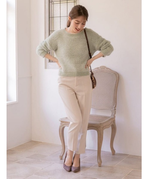 fifth（フィフス）の「モールヤーンシャギーニット（ニット/セーター・レディース・ホワイト/ブルー/グリーン・MEDIUM）」の14枚目の写真