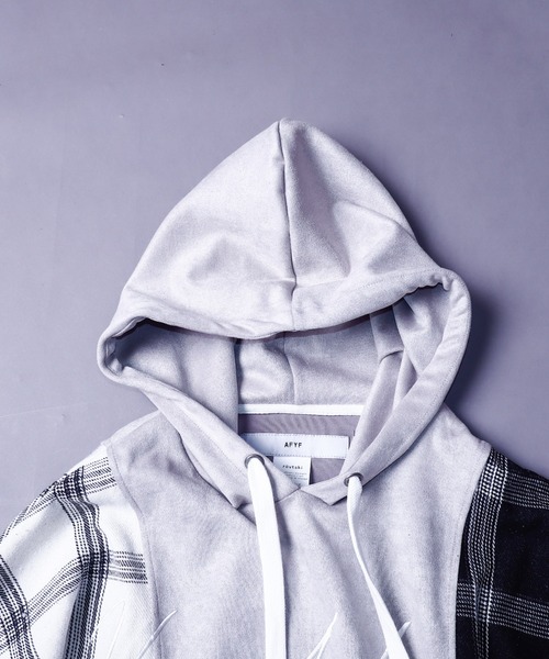 AFYF(エーエフワイエフ)の「EMB TRILINGUAL PARKA/ビッグシルエット トライリンガルパーカー/チェック/スウェード(パーカー・メンズ・その他1/その他2/その他3/その他・FREE)」の18枚目の写真