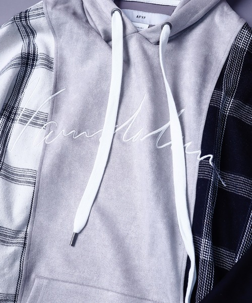 AFYF(エーエフワイエフ)の「EMB TRILINGUAL PARKA/ビッグシルエット トライリンガルパーカー/チェック/スウェード(パーカー・メンズ・その他1/その他2/その他3/その他・FREE)」の19枚目の写真