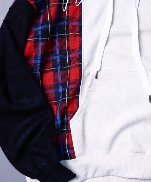 AFYF(エーエフワイエフ)の「EMB TRILINGUAL PARKA/ビッグシルエット トライリンガルパーカー/チェック/スウェード(パーカー・メンズ・その他1/その他2/その他3/その他・FREE)」の7枚目の写真