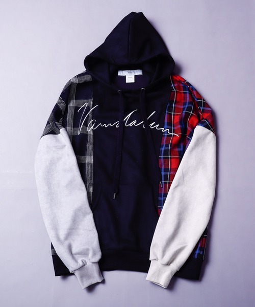AFYF(エーエフワイエフ)の「EMB TRILINGUAL PARKA/ビッグシルエット トライリンガルパーカー/チェック/スウェード(パーカー・メンズ・その他1/その他2/その他3/その他・FREE)」の9枚目の写真