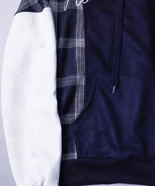AFYF(エーエフワイエフ)の「EMB TRILINGUAL PARKA/ビッグシルエット トライリンガルパーカー/チェック/スウェード(パーカー・メンズ・その他1/その他2/その他3/その他・FREE)」の12枚目の写真