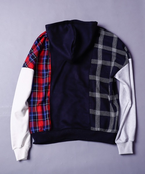 AFYF(エーエフワイエフ)の「EMB TRILINGUAL PARKA/ビッグシルエット トライリンガルパーカー/チェック/スウェード(パーカー・メンズ・その他1/その他2/その他3/その他・FREE)」の13枚目の写真