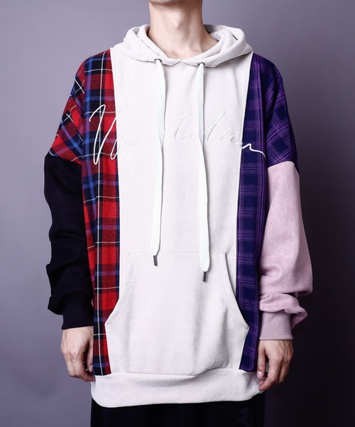 AFYF(エーエフワイエフ)の「EMB TRILINGUAL PARKA/ビッグシルエット トライリンガルパーカー/チェック/スウェード(パーカー・メンズ・その他1/その他2/その他3/その他・FREE)」の14枚目の写真