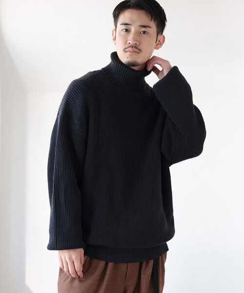 BEAMS（ビームス）の「BEAMS / 5ゲージ ビッグ 畔タートルニット