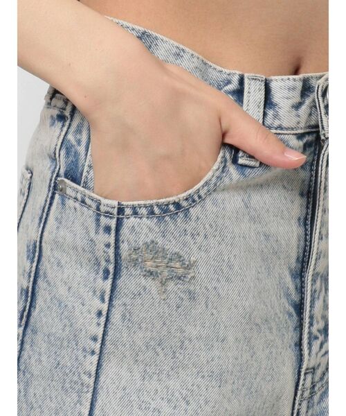 GYDA（ジェイダ）の「【セットアップ着用可】ハイウエスト タックデザインペグトップデニムパンツ（デニムパンツ・レディース・ライトブルー/ブルー/アイボリー・SMALL/MEDIUM）」の22枚目の写真