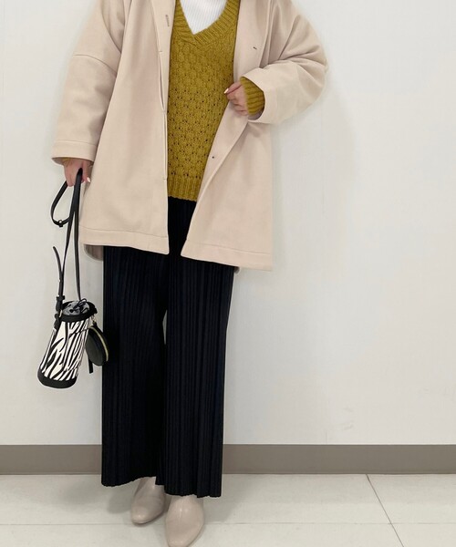 Cutie Blonde（キューティーブロンド）の「◆【S-L】トレンド起毛プリーツパンツ（その他パンツ・レディース・ブラック/グリーン/ブラック系/ダークブラウン系/ブラウン系その他2・01/03/02）」の13枚目の写真