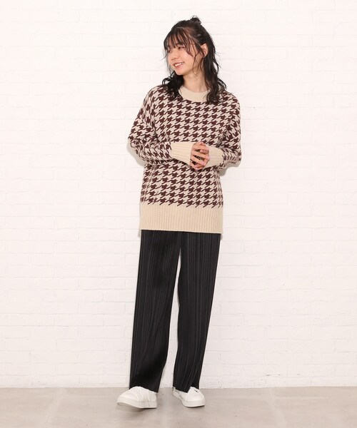 Cutie Blonde（キューティーブロンド）の「◆【S-L】トレンド起毛プリーツパンツ（その他パンツ・レディース・ブラック/グリーン/ブラック系/ダークブラウン系/ブラウン系その他2・01/03/02）」の20枚目の写真