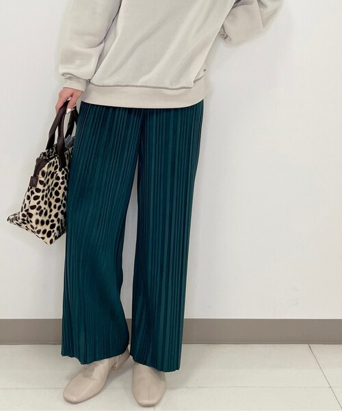 Cutie Blonde（キューティーブロンド）の「◆【S-L】トレンド起毛プリーツパンツ（その他パンツ・レディース・ブラック/グリーン/ブラック系/ダークブラウン系/ブラウン系その他2・01/03/02）」の7枚目の写真