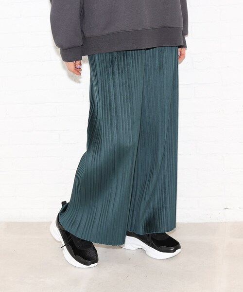 Cutie Blonde（キューティーブロンド）の「◆【S-L】トレンド起毛プリーツパンツ（その他パンツ・レディース・ブラック/グリーン/ブラック系/ダークブラウン系/ブラウン系その他2・01/03/02）」の11枚目の写真