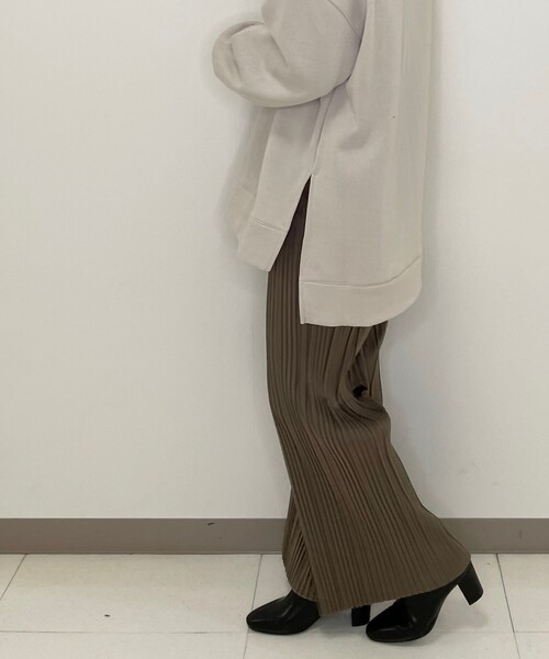 Cutie Blonde（キューティーブロンド）の「◆【S-L】トレンド起毛プリーツパンツ（その他パンツ・レディース・ブラック/グリーン/ブラック系/ダークブラウン系/ブラウン系その他2・01/03/02）」の15枚目の写真