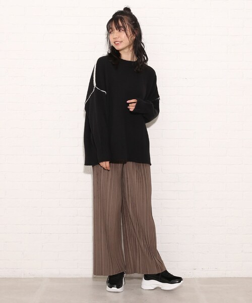 Cutie Blonde（キューティーブロンド）の「◆【S-L】トレンド起毛プリーツパンツ（その他パンツ・レディース・ブラック/グリーン/ブラック系/ダークブラウン系/ブラウン系その他2・01/03/02）」の22枚目の写真