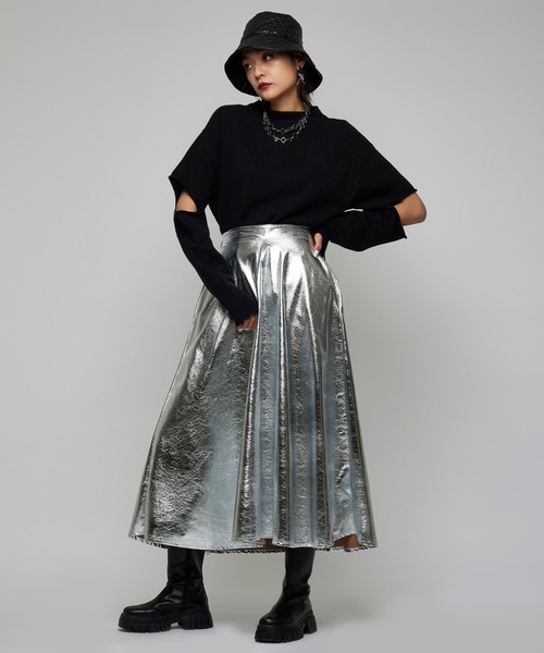 【Narcissus】シャイニーフレアスカート