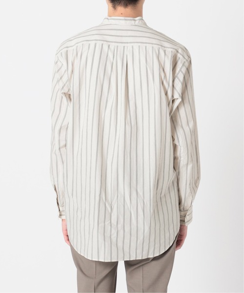 417 EDIFICE（フォーワンセブンエディフィス）の「ダブルポケットバンドカラーストライプシャツ（シャツ/ブラウス・メンズ・ホワイト/グレー/ブルー・SMALL/MEDIUM/LARGE）」の12枚目の写真