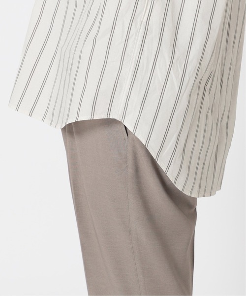417 EDIFICE（フォーワンセブンエディフィス）の「ダブルポケットバンドカラーストライプシャツ（シャツ/ブラウス・メンズ・ホワイト/グレー/ブルー・SMALL/MEDIUM/LARGE）」の7枚目の写真