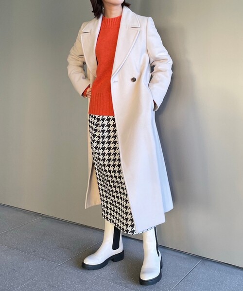 AG by aquagirl（エージーバイアクアガール）の「◆ラムウールナイロンハイネックニット【WEB限定カラー・サイズ】（ニット/セーター・レディース・オフホワイト/ダークグレー/ダークオレンジ/黄緑系8・40/38/36）」の20枚目の写真