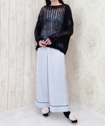 lilLilly | パイピングロングパンツ(ルームウェア/パジャマ)