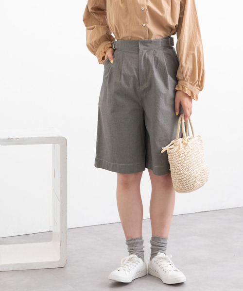 POU DOU DOU（プードゥドゥ）の「ライトウェザーグルカパンツ（その他パンツ・レディース・ライトブルー/モカ/スミクロ・3）」の2枚目の写真