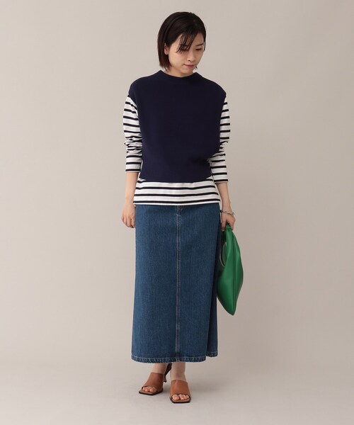 UNTITLED（アンタイトル）の「◆ミューズデニム マーメイドスカート【マシンウォッシャブル】（スカート・レディース・ネイビー/ブルー・01/02/04/03/42/44/00/50/48/46）」の19枚目の写真