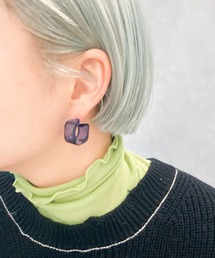 yu-ka | YU-KA : クリアデザインピアス(ピアス（両耳用）)