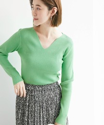 ROPE' PICNIC（ロペピクニック）の「制菌加工/スリットネックニットプルオーバー（ニット/セーター）」