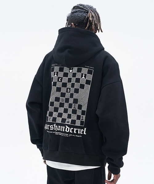 Harsh Foodie And Cruel Cruel 22ss Checkerboard Pattern Foodie Oversize Cruel ハーシュアンドクルーエル のファッション Harsh Foodie And Cruel Cruel 22ss Checkerboard Pattern Foodie Oversize Cruel ハーシュアンドクルーエル のファッション