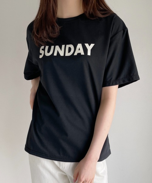 セール】SUNDAYロゴTEE◇（Tシャツ/カットソー）｜everycoco