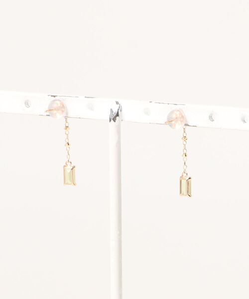 anqanq.（アンクアンク）の「【anqanq.】 K10 olivia ピアス（ピアス（両耳用）・レディース・グリーン/パープル・ONE SIZE）」の3枚目の写真