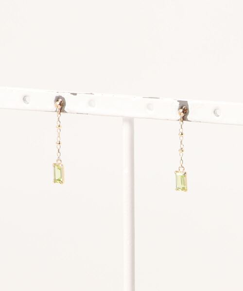 anqanq.（アンクアンク）の「【anqanq.】 K10 olivia ピアス（ピアス（両耳用）・レディース・グリーン/パープル・ONE SIZE）」の8枚目の写真