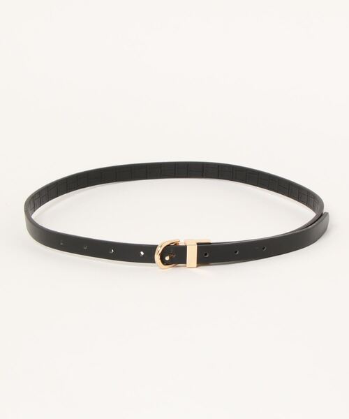 INGNI（イング）の「リバーシブルベルト（ベルト・レディース・ブラック/ベージュ/アイボリー・ONE SIZE）」の2枚目の写真