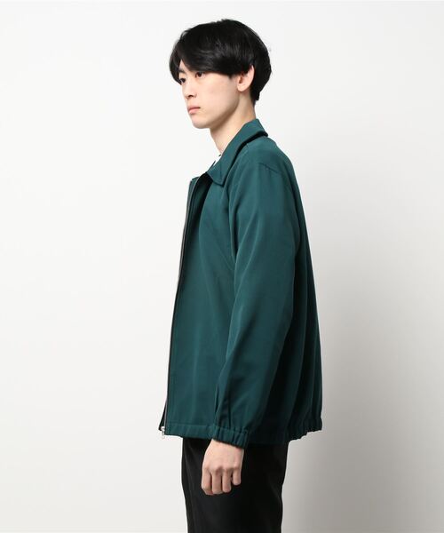 semantic design（セマンティックデザイン）の「【ストレッチ】セマンティックデザイン ステンカラーシャツアウター(セットアップ可能)（セットアップ・メンズ・グリーン/ブラック/ワインレッド・MEDIUM/LARGE）」の5枚目の写真